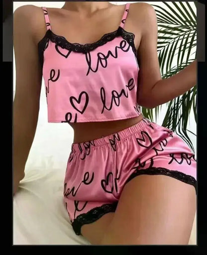 طقم بيجامات قصير مثير للنساء، ملابس منزلية، ملابس نوم، بيجامات صيفية، ملابس داخلية، ملابس داخلية، ملابس نوم نسائية