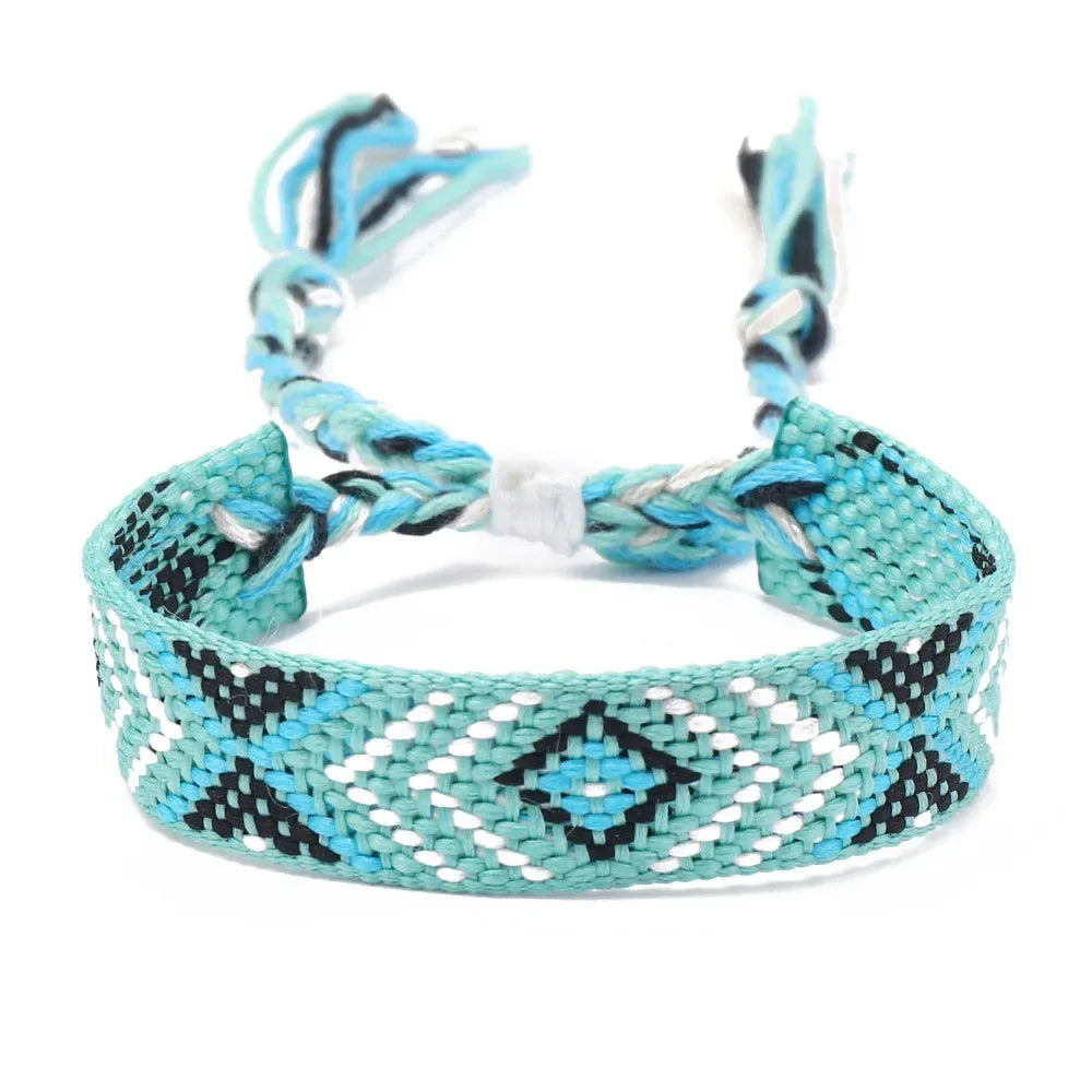 Boho Colorful Woven Friendship Bracelet – Nepalese Style 🌈✨