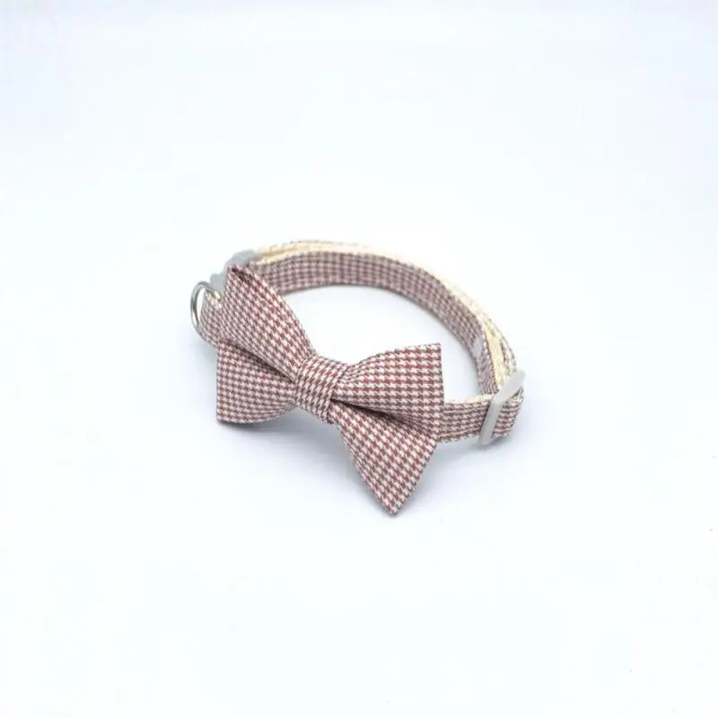 Adjustable Cat Collar with Bow Tie