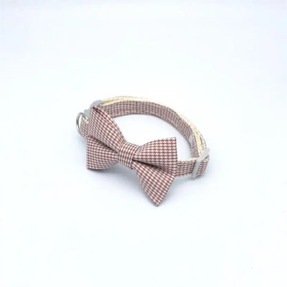 Adjustable Cat Collar with Bow Tie