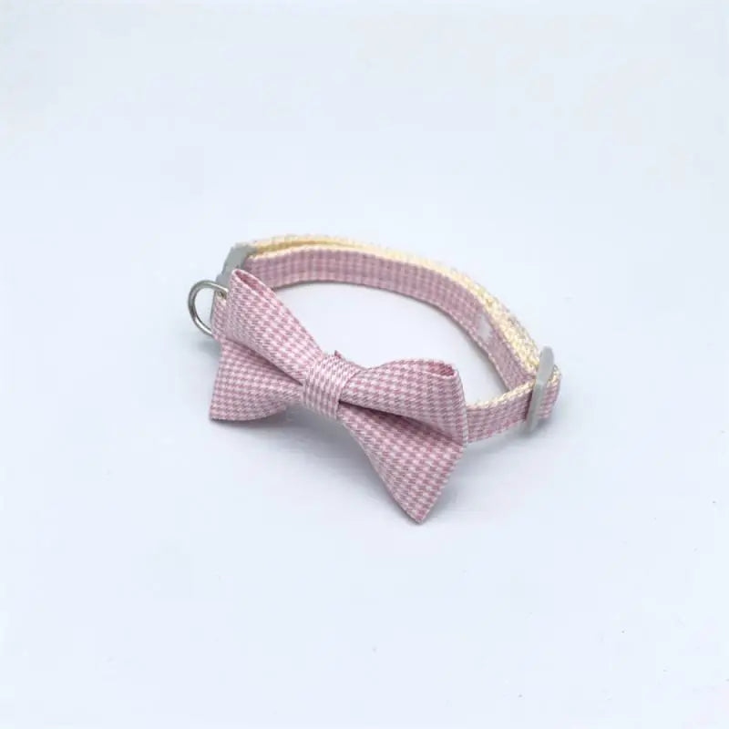 Adjustable Cat Collar with Bow Tie
