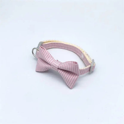 Adjustable Cat Collar with Bow Tie