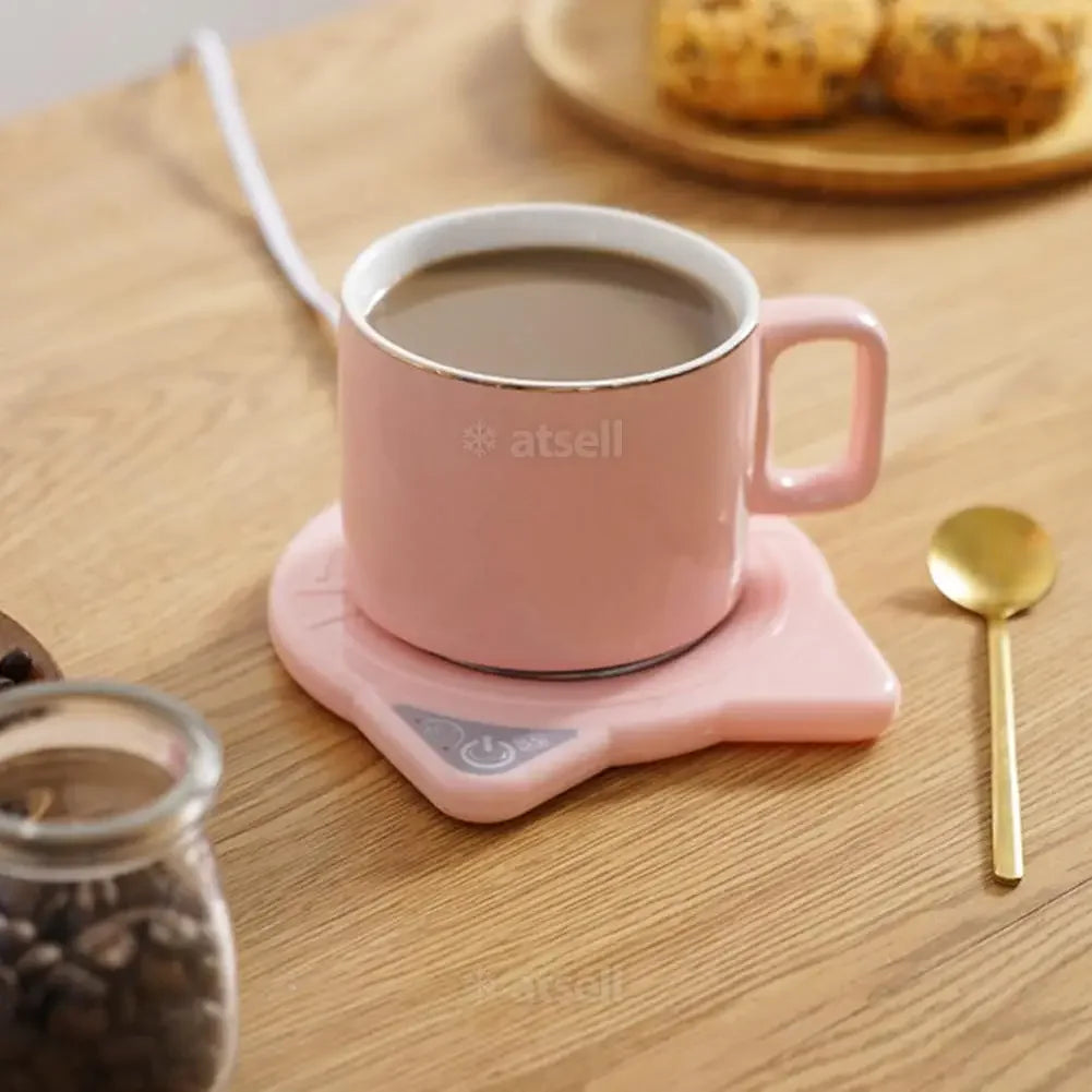 USB Cute Cat Mug Warmer – Keep Your Drink Just Right! ☕🐾
