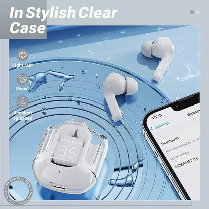 TWS T2 Wireless Bluetooth Earbuds – Hi-Fi Sound, Active Noise Cancellation, and Built-In Mic