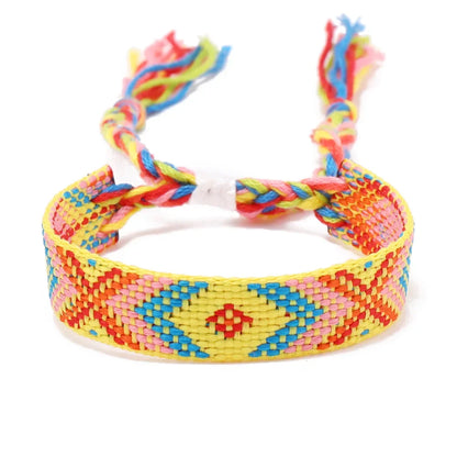 Boho Colorful Woven Friendship Bracelet – Nepalese Style 🌈✨