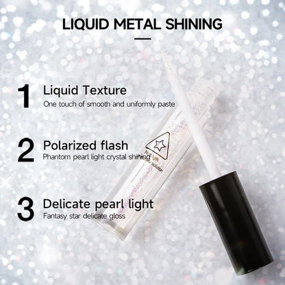 Liquid Glitter Eyeliner Eyeshadow Shiny Metallic Eyeliner Pen Diamond Shimmer Waterproof Eye Beauty Party Women Makeup Wholesale