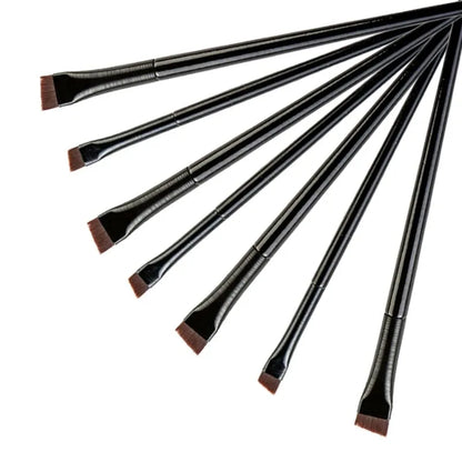 New 2 pieces/set eyebrow contour brush eyebrow eyeliner brush portable small angle eyebrow brush female makeup tool