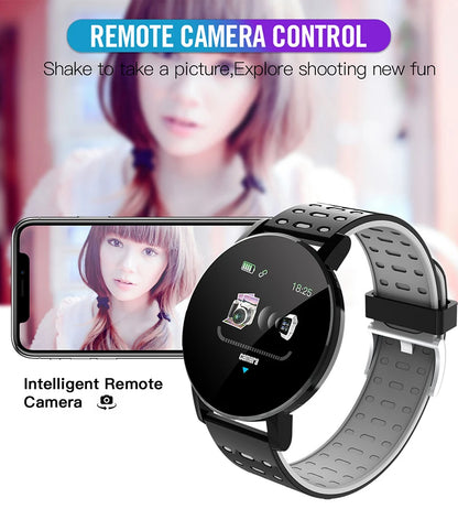 OPUYYM 119S Smartwatch – Bluetooth Fitness Tracker for Men and Women