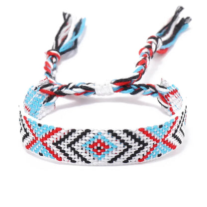 Boho Colorful Woven Friendship Bracelet – Nepalese Style 🌈✨