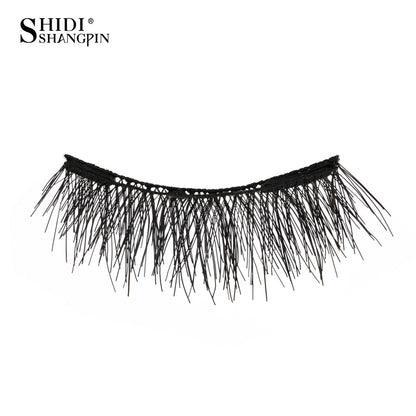 Magnetic Eyelashes 1/2 Pairs Handmade 3D Mink Lashes Reusable False Eyelashes Set Natural Long Fake Eyelash Makeup Tweezers Tool
