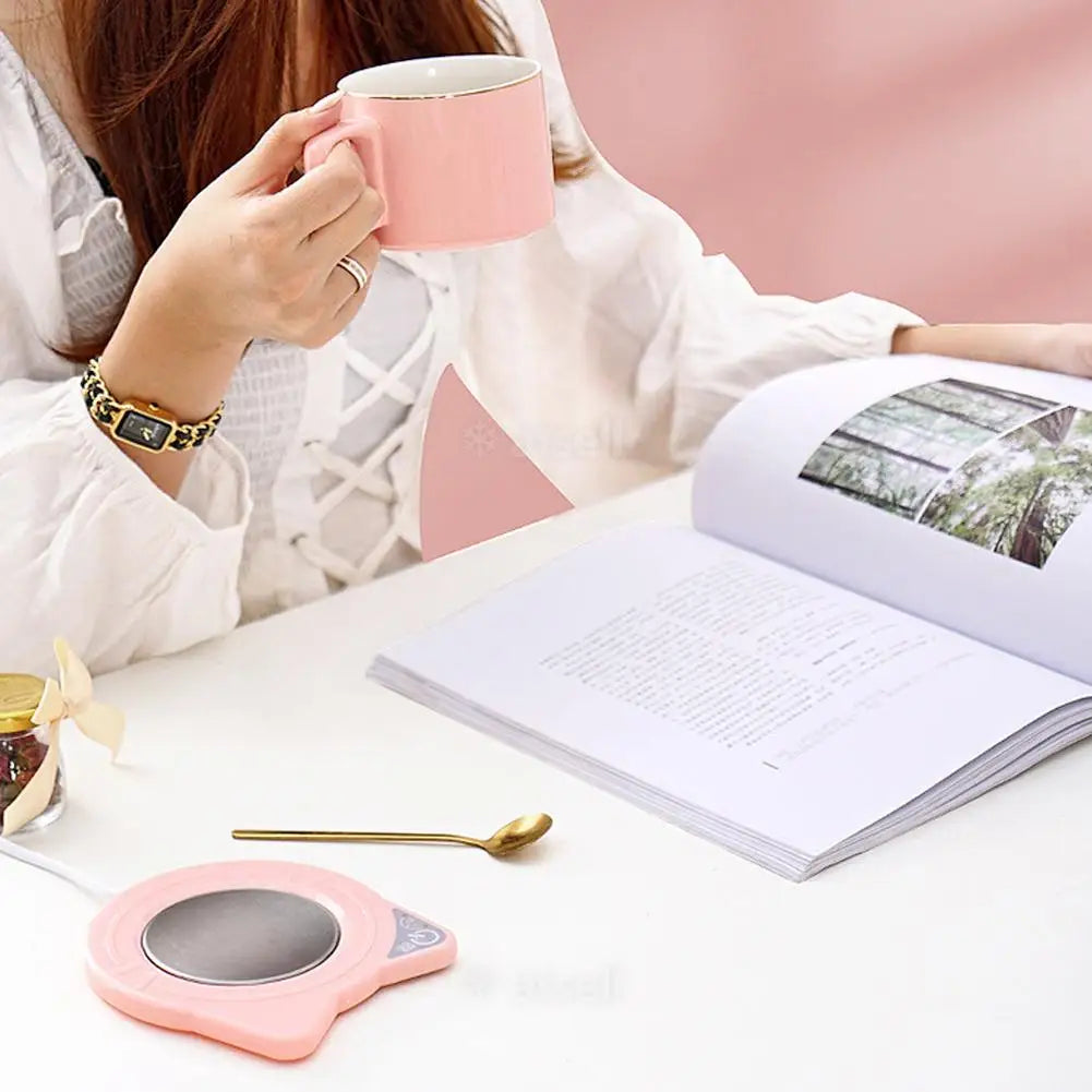 USB Cute Cat Mug Warmer – Keep Your Drink Just Right! ☕🐾