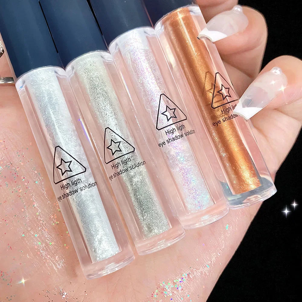 Liquid Glitter Eyeliner Eyeshadow Shiny Metallic Eyeliner Pen Diamond Shimmer Waterproof Eye Beauty Party Women Makeup Wholesale