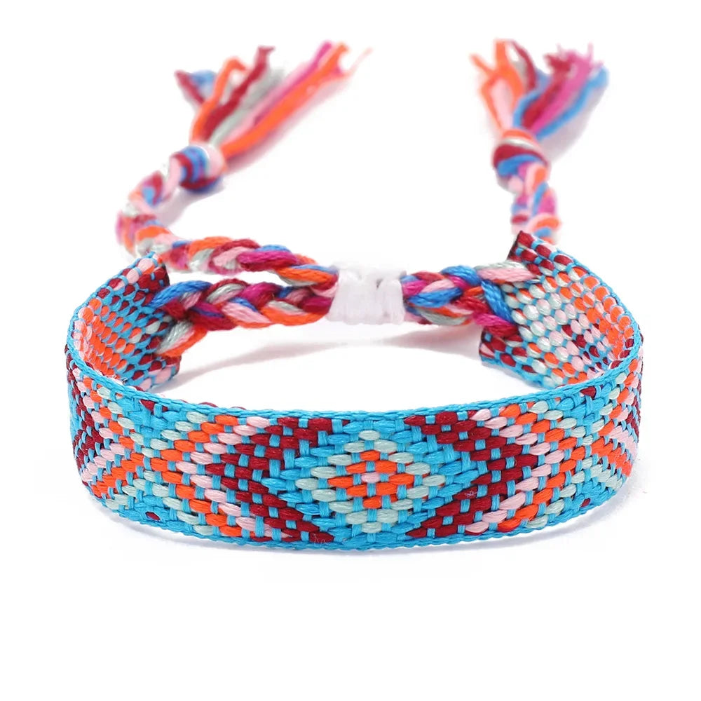 Boho Colorful Woven Friendship Bracelet – Nepalese Style 🌈✨