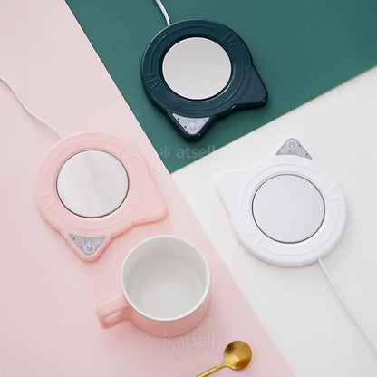 USB Cute Cat Mug Warmer – Keep Your Drink Just Right! ☕🐾