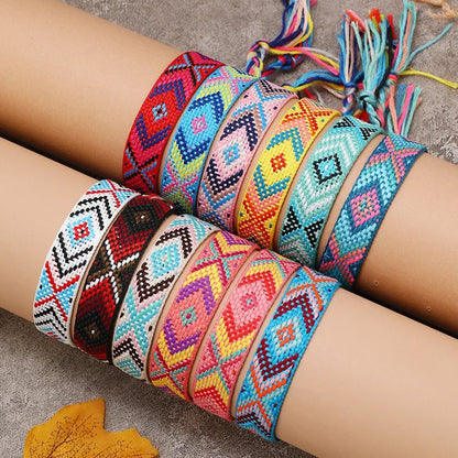 Boho Colorful Woven Friendship Bracelet – Nepalese Style 🌈✨