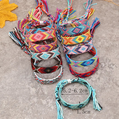 Boho Colorful Woven Friendship Bracelet – Nepalese Style 🌈✨