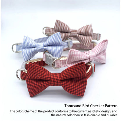 Adjustable Cat Collar with Bow Tie