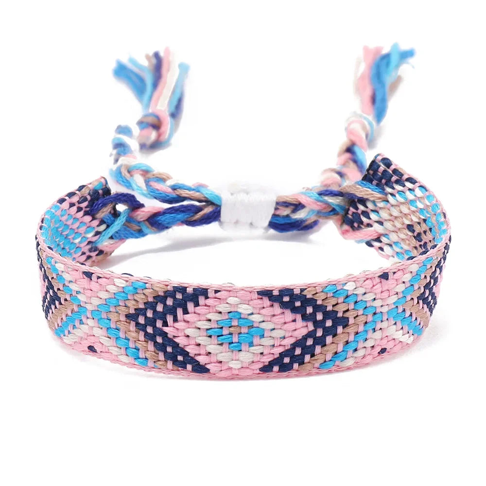 Boho Colorful Woven Friendship Bracelet – Nepalese Style 🌈✨