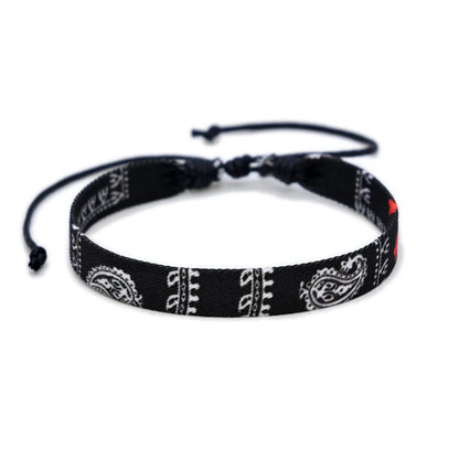 Geometric Polka Dot Palestine Bracelet – Multicolor Woven Arabic Style Jewelry