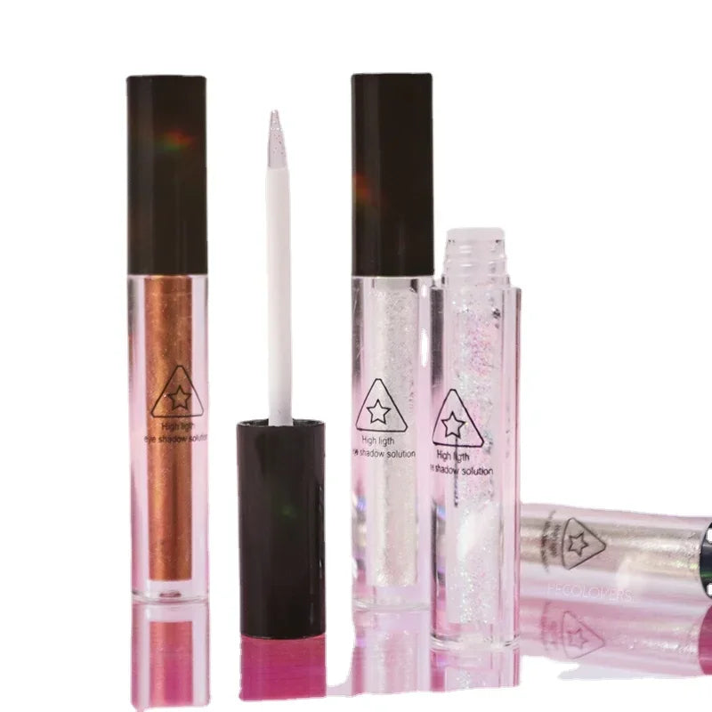 Liquid Glitter Eyeliner Eyeshadow Shiny Metallic Eyeliner Pen Diamond Shimmer Waterproof Eye Beauty Party Women Makeup Wholesale