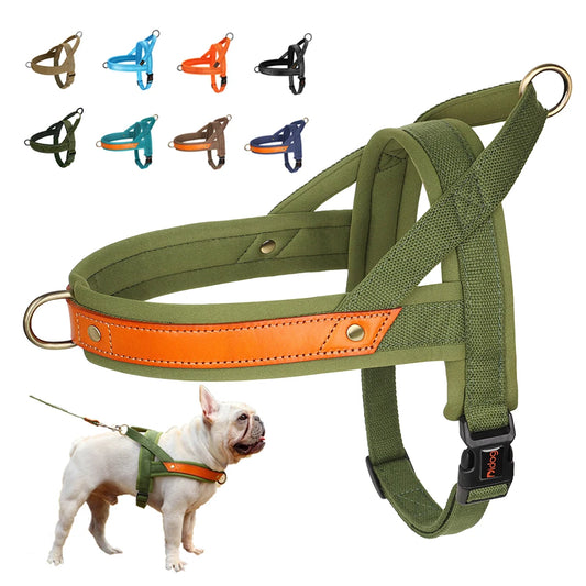 No Pull Dog Harness – Soft Padded Reflective Pet Training Vest