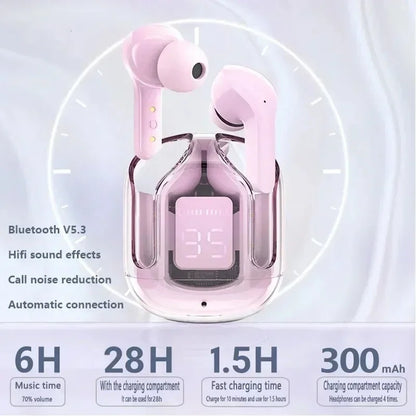 TWS Wireless Bluetooth Earphones - Noise Canceling, HiFi Stereo with Digital Display Charging Case