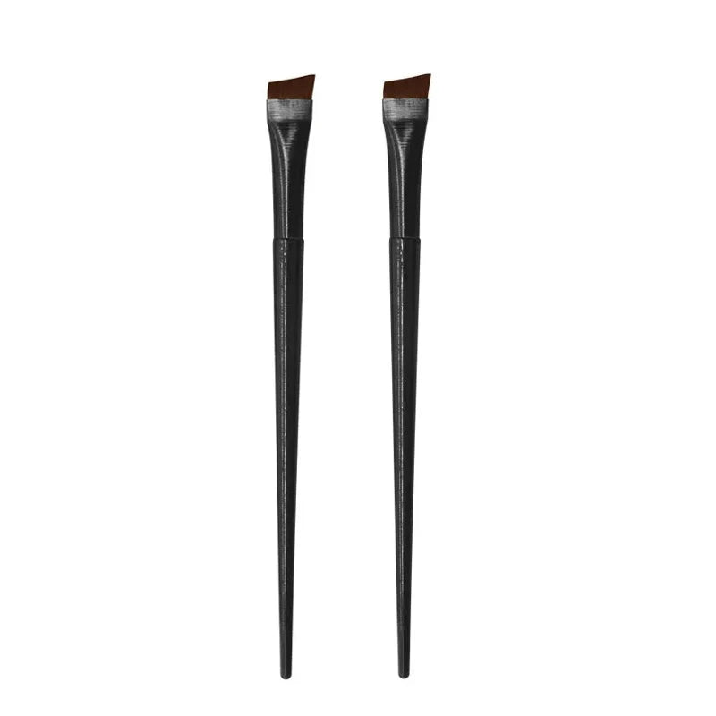 New 2 pieces/set eyebrow contour brush eyebrow eyeliner brush portable small angle eyebrow brush female makeup tool