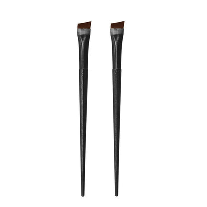 New 2 pieces/set eyebrow contour brush eyebrow eyeliner brush portable small angle eyebrow brush female makeup tool