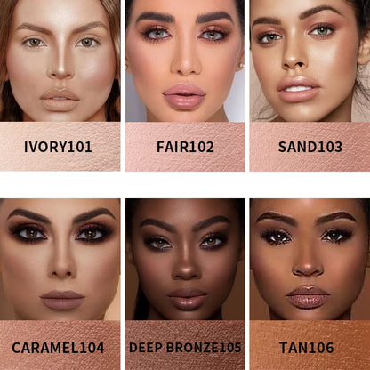 Julystar 6 Color Concealer Waterproof Portable Concealer Speckle Tattoo Cover Up Skin Liquid Foundation 16 Hr Lasting Cosmetics
