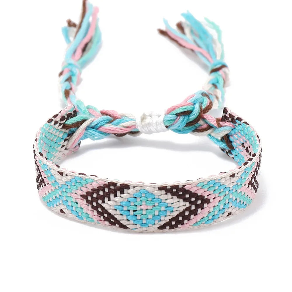 Boho Colorful Woven Friendship Bracelet – Nepalese Style 🌈✨