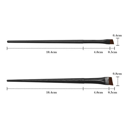 New 2 pieces/set eyebrow contour brush eyebrow eyeliner brush portable small angle eyebrow brush female makeup tool