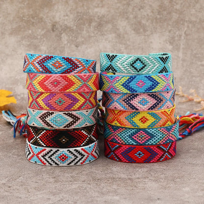 Boho Colorful Woven Friendship Bracelet – Nepalese Style 🌈✨