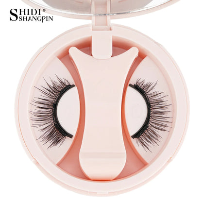 Magnetic Eyelashes 1/2 Pairs Handmade 3D Mink Lashes Reusable False Eyelashes Set Natural Long Fake Eyelash Makeup Tweezers Tool