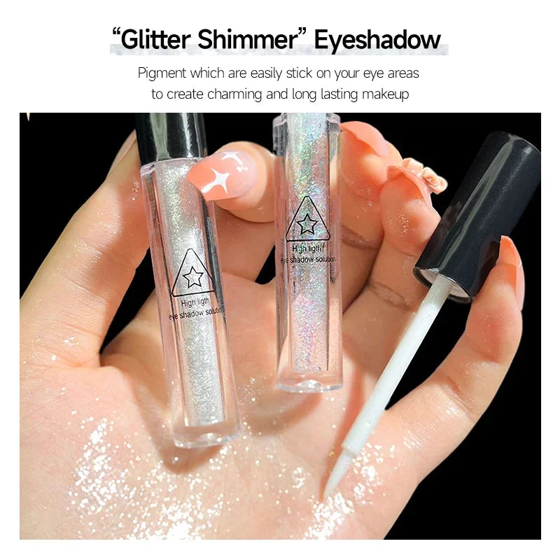 Liquid Glitter Eyeliner Eyeshadow Shiny Metallic Eyeliner Pen Diamond Shimmer Waterproof Eye Beauty Party Women Makeup Wholesale
