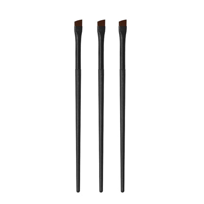 New 2 pieces/set eyebrow contour brush eyebrow eyeliner brush portable small angle eyebrow brush female makeup tool