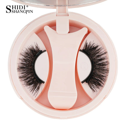 Magnetic Eyelashes 1/2 Pairs Handmade 3D Mink Lashes Reusable False Eyelashes Set Natural Long Fake Eyelash Makeup Tweezers Tool