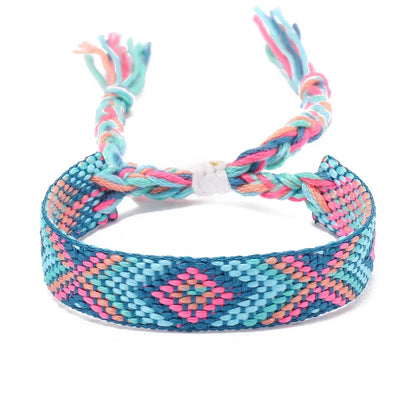 Boho Colorful Woven Friendship Bracelet – Nepalese Style 🌈✨