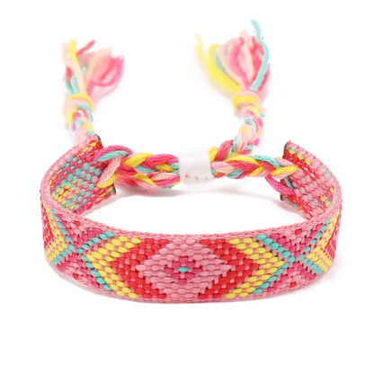 Boho Colorful Woven Friendship Bracelet – Nepalese Style 🌈✨