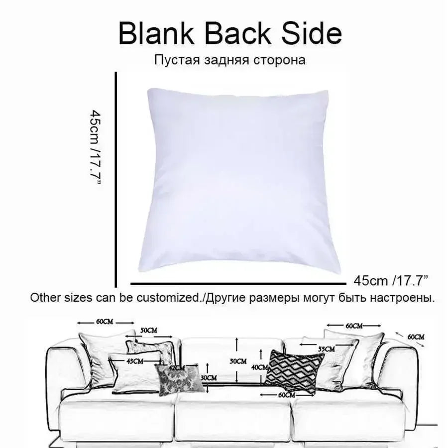 Sweet Home Pattern Cushion Cover – Soft & Stylish Decorative Pillowcase