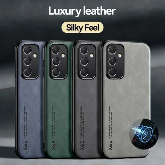 حافظ لهاتف Samsung Galaxy A56 A55 A36 A16 5G، غطاء واقٍ للسيارة بحامل مغناطيسي