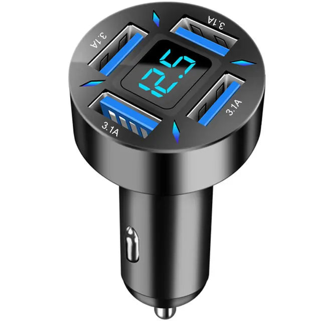150W 5-Port Car Charger Fast Charging PD QC3.0 USB C Adapter